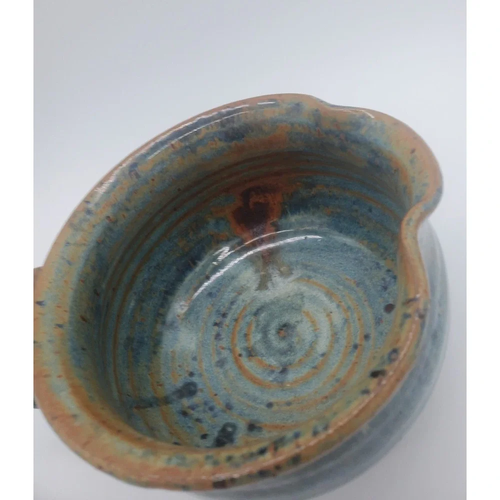 Vintage Studio Art Pottery The Wooden Potter Stoneware Mini Pitcher Gravy Boat